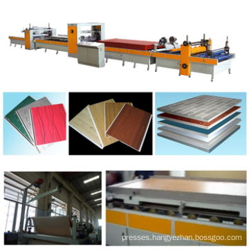 PUR hot melt glue laminate press for wooden boards/PVC laminate